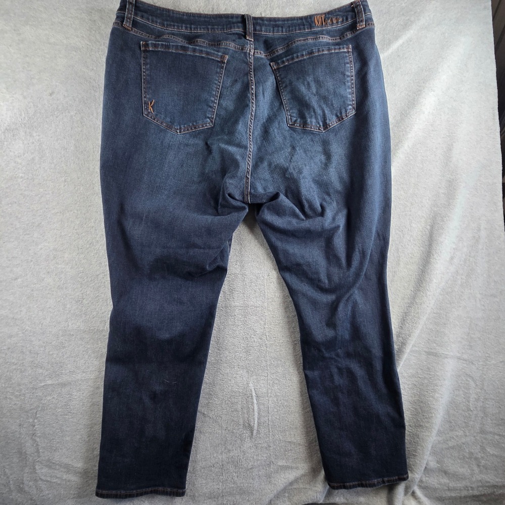 KUT from the Kloth Katy Boyfriend Jeans Womens 20W Blue Indigo Denim Stretch